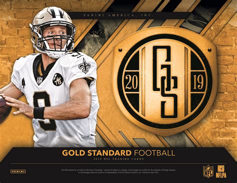 2019 Panini Gold Standard NFL Football Cards Checklist