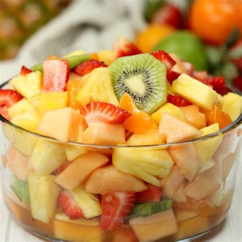 Tropical Fruit Salad Recipe - The Best Hawaiian fruit salad +VIDEO