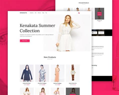 Fashion eCommerce Website Free PSD Template – Download PSD