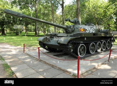 A Chinese built T59 tank at the Reunification Palace in Ho Chi Minh City, Vietnam Stock Photo ...