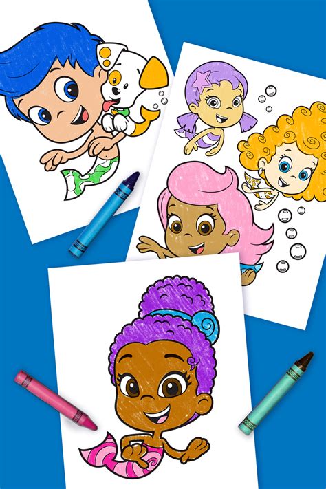 Printable Bubble Guppies Characters