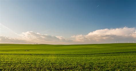 Free photo: Open Field - Agriculture, Clouds, Countryside - Free Download - Jooinn