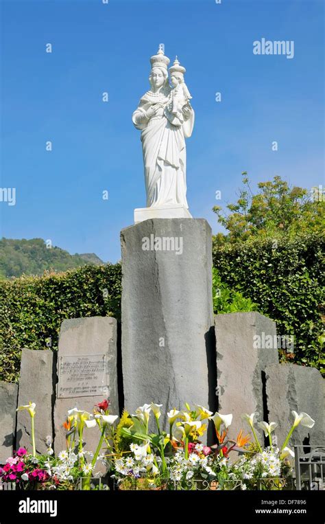 Mother Divine Providence Statue Taormina Sicily Mediterranean Sea ...