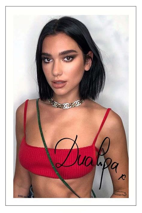 DUA LIPA Signed Autograph PHOTO Signature Fan Gift Print Music LEVITATING | eBay