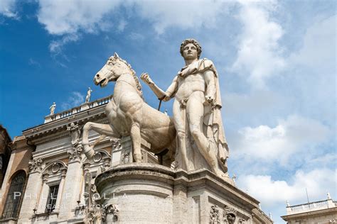 Statue on the Capitoline Hill, Campidoglio, Rome, Italy, #35599