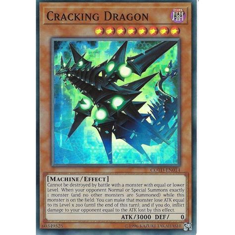 Yu-Gi-Oh! Trading Card Game Yu-Gi-Oh CRACKING DRAGON - SUPER RARE - COTD-EN014 - Trading Card ...