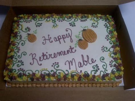 Happy Retirement Cake - CakeCentral.com