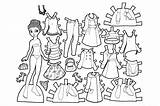 Paper Dolls 14 sketch template