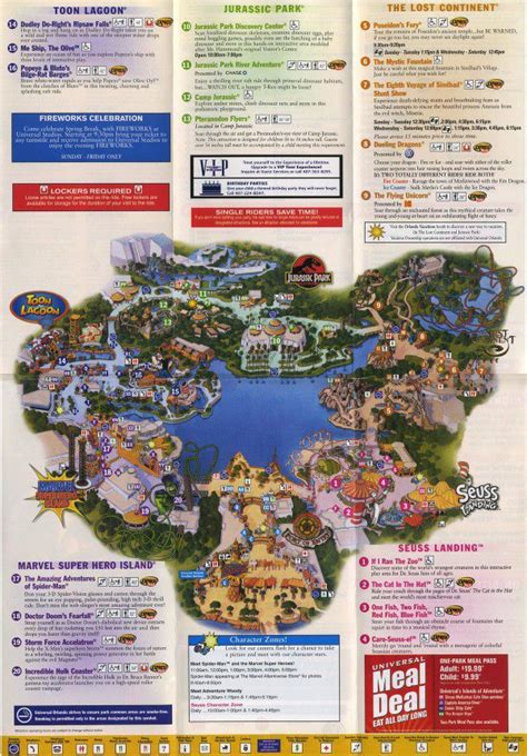 Theme Park Brochures Islands of Adventure Map 2006 - Theme Park Brochures