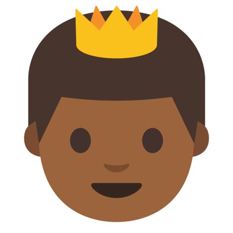 🤴🏾 Prince: Medium-Dark Skin Tone Emoji