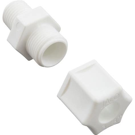 Compression Fitting, Generic, 1/4"mpt x 3/8" Tube, Plastic - Walmart.com