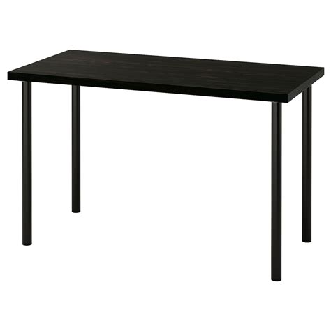 LAGKAPTEN / ADILS desk, black-brown/black, 471/4x235/8" - IKEA