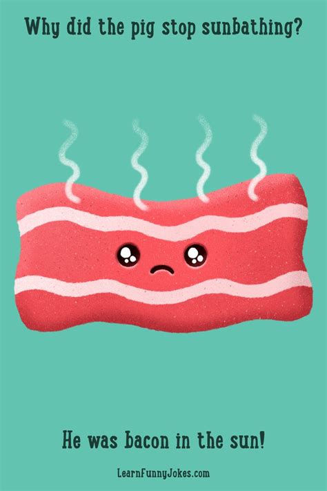 Bacon in the sun! Funny jokes for kids | Funny jokes for kids, Funny puns jokes, Punny jokes