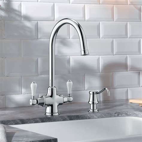 Blanco VICUS Twin Lever Kitchen Tap - Sinks-Taps.com