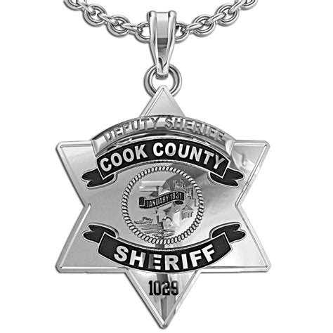 Personalized Cook County Sheriff Badge - PG86000