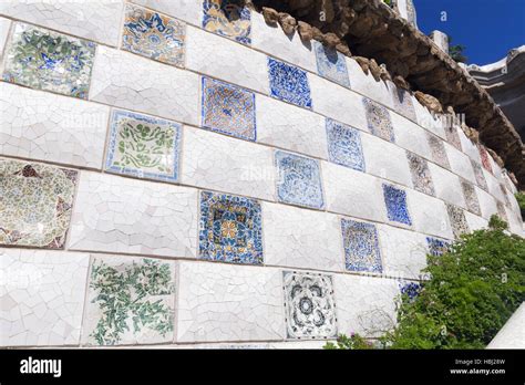 Park Guell mosaic Stock Photo - Alamy