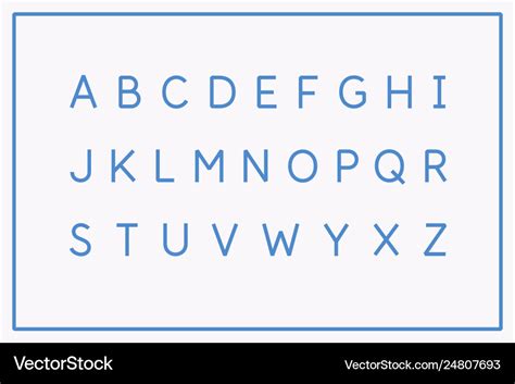 Modern alphabet font capital letters latin Vector Image