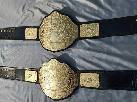 BIG GOLD BELT REPLICA CUSTOM NAME PLATE