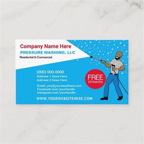 Pressure Washing Business Cards: Tips for Design and Distribution ...