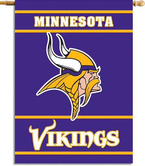 Amazon.com : NFL Minnesota Vikings 2-Sided 28-by-40-Inch House Banner ...