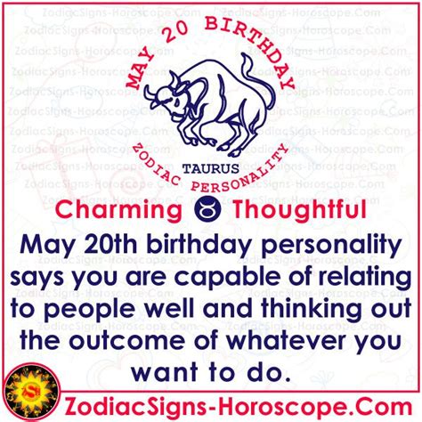 May 20 Zodiac – Complete Birthday Personality and Horoscope | Birthday ...