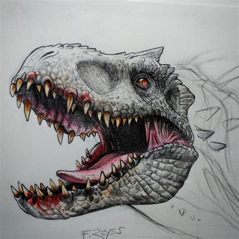 Indominus Rex Drawing at PaintingValley.com | Explore collection of Indominus Rex Drawing