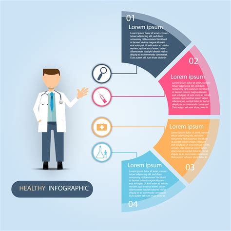 Premium Vector | Doctor presentation infographic