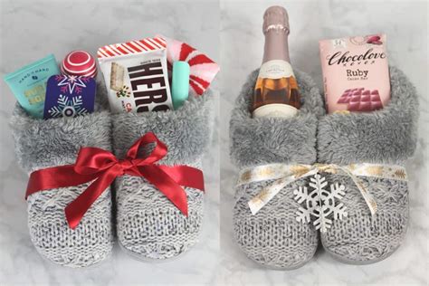 4 Cute Slipper Christmas Gift Basket Ideas