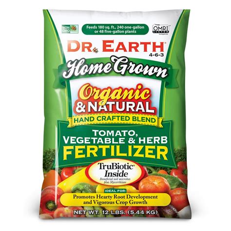 Dr. Earth Home Grown® Tomato & Vegetable Organic Plant Food, 4-6-3 Fertilizer, 12 lb. - Walmart ...