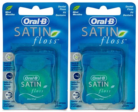 2 x Oral-B Mint Satin Floss 25m | GroceryRun.com.au