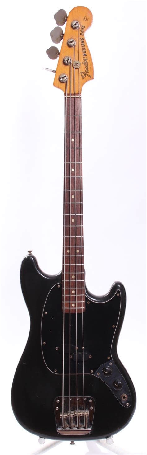 Fender Mustang Bass 1975 Black Bass For Sale Yeahman's Guitars