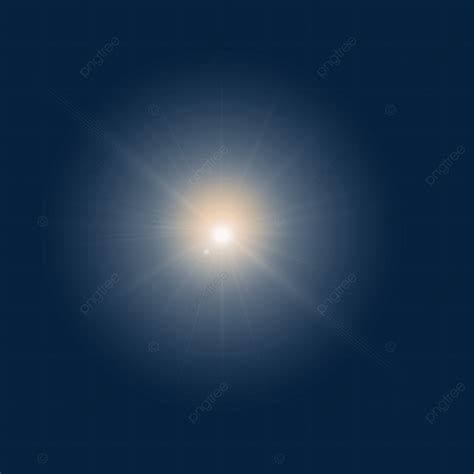 Shiny Lens Flare Star Sunrays Sunshine Sun Glare Light Effect, Shiny ...