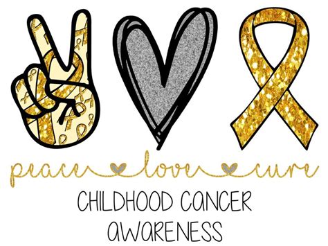 Childhood Cancer Awareness Ribbon PNG INSTANT DOWNLOAD Cut | Etsy