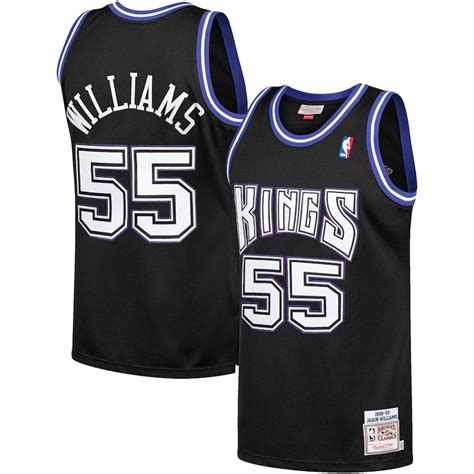 Mitchell & Ness Jason Williams Sacramento Kings Black 1998-99 Hardwood Classics Authentic Jersey