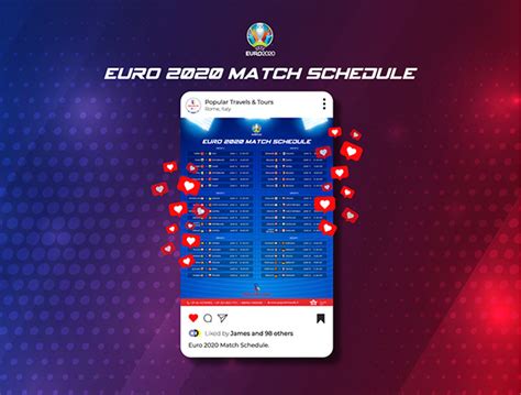 Euro 2020 Match Schedule :: Behance