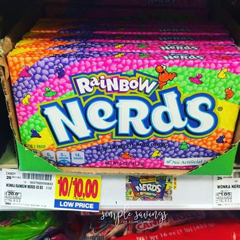 $0.62 each Nerds Movie Box Candy (Kroger)