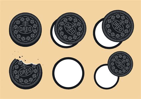 Oreo Vector Set - Download Free Vector Art, Stock Graphics & Images