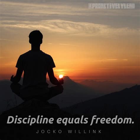 “Discipline equals freedom.” -Jocko Willink [800×800] – QuoteThee ...