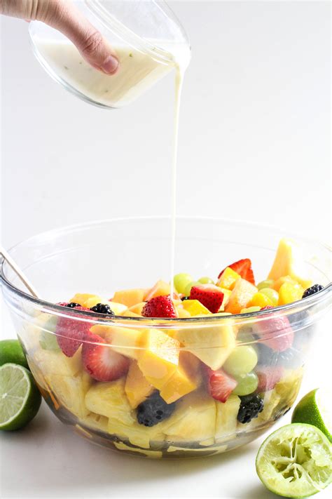 Fruit Salad with Yogurt Honey-Lime Dressing - fANNEtastic food