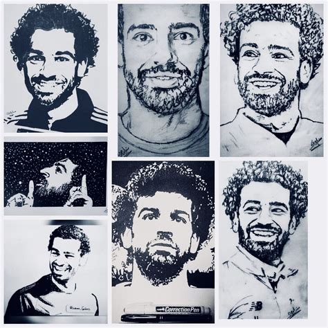 Pin by WALLED YOUSSEF on mo salah | Scribble art, Sketches of people ...