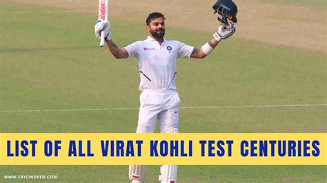 All Virat Kohli Test Centuries (Everything You Need to Know) - CricIndeed