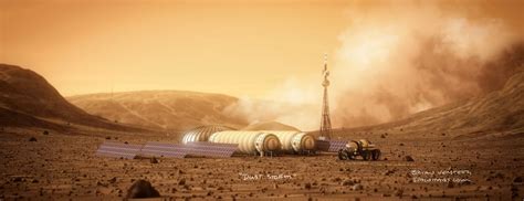 human Mars: Mars base by Bryan Versteeg