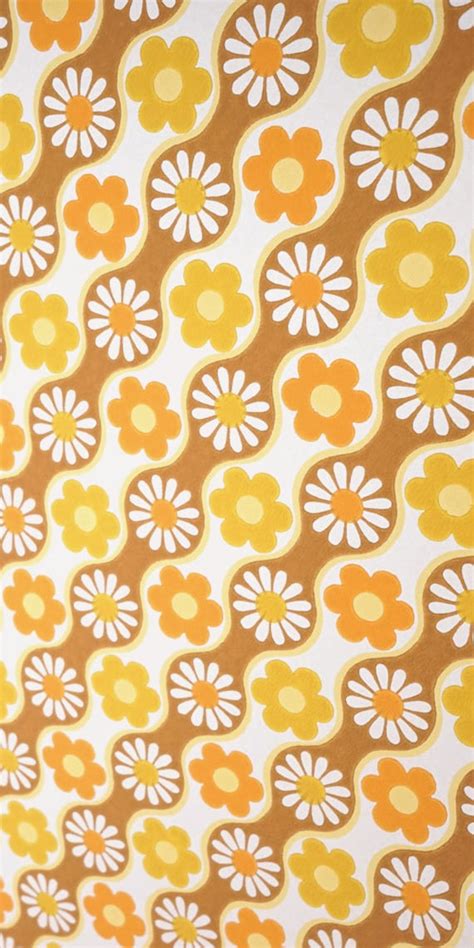 1960s Floral Wallpaper