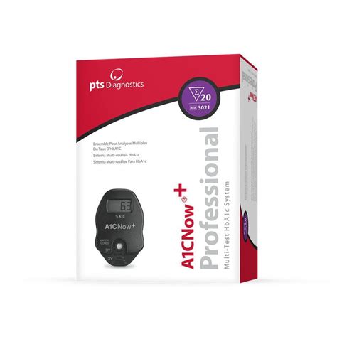 Wireless blood glucose monitor - A1CNow®+ - PTS Diagnostics - with lancing device