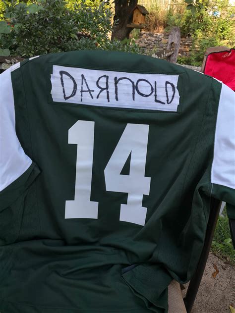 My new official Sam Darnold jersey. Totally not somebody else's jersey ...