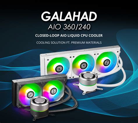 LIAN LI GALAHAD AIO240 RGB BLACK, Dual 120mm Addressable RGB Fans AIO CPU Liquid Cooler - Newegg.ca