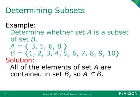 PPT - Section 2.2 Subsets PowerPoint Presentation, free download - ID ...