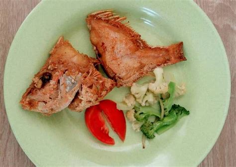 Resep Ikan kakap merah goreng (MPASI 1y+) oleh Kenizia - Cookpad