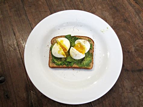 Bourbon and Bleu: avocado and soft-boiled egg toast