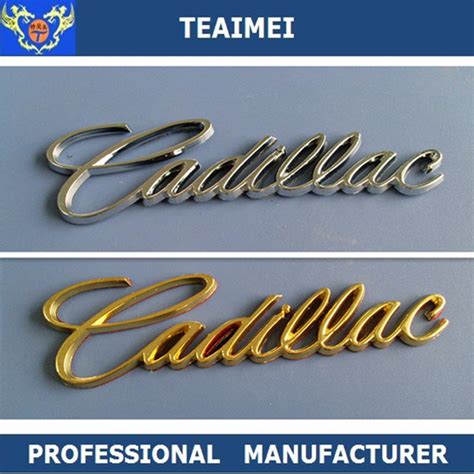 China Custom Car Logo Chrome Plated Car Letter Emblems For Cadillac ...